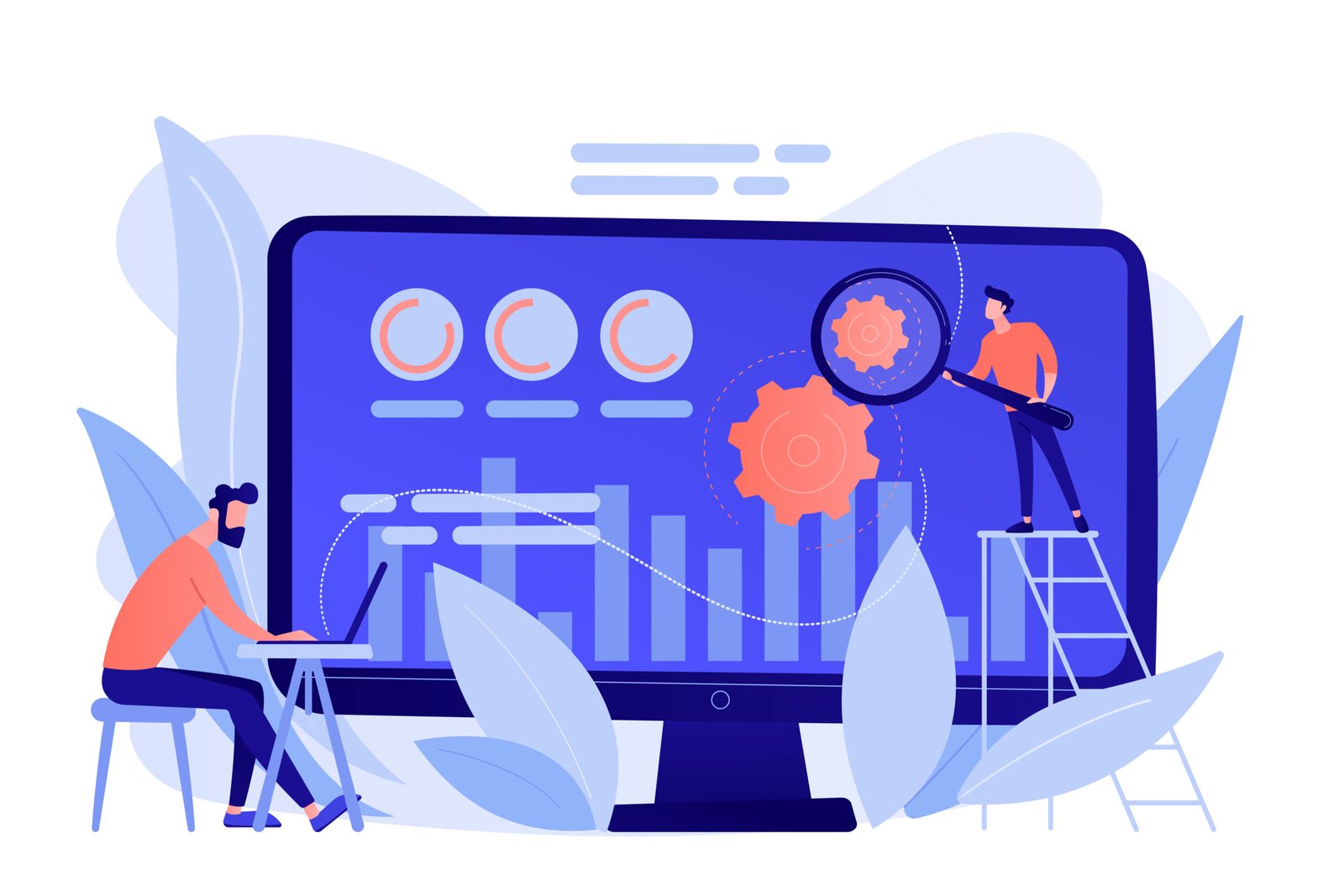 Conversion rate optimization concept vector illustration.